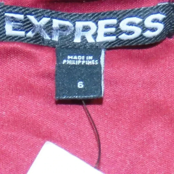 Express Red Women's lace Overlay Mini Skirt Size 6 - Picture 5 of 9